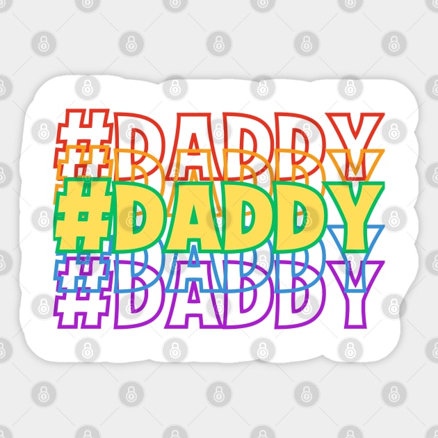 #Daddy Sticker by WarFX Designs